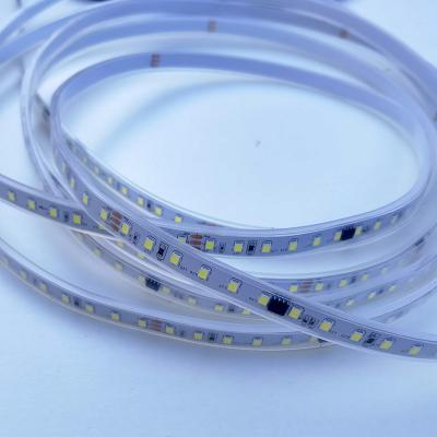 China Residential High Bright Thin Led Strip Cintas 8mm Flexible DC12v 5m Warm White120led/m Led 2835 Led Strip Light for sale