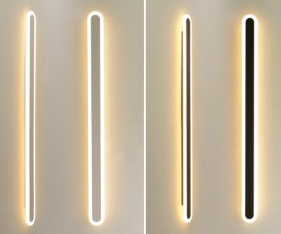 China Contemporary Acrylic Indoor Wall Lamps Line One Of Bathroom Lights Wall Lighting Modern Led Wall Light for sale