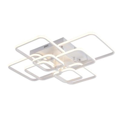 China Modern Silver Surface Mounted Ceiling Light Square Ceiling Light Single Type for sale