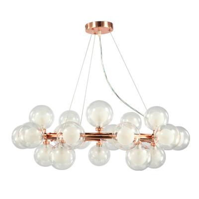 China Contemporary modern round leaded glass pendant light k9 crystal chandeliers and pendant lights for sale