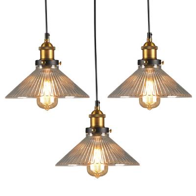 China Modern Home Decoration Luxury Retro Pendant Light Kitchen Hanging Glass Leak for sale