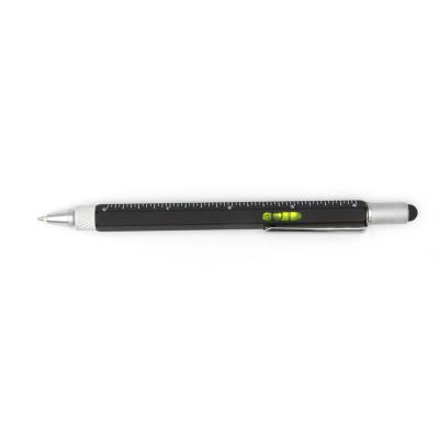 China Gift Promotional Metal Pen 2021 Multi Tool Pen With Stylus Ballpen Ruler Level Screwdriver Factory Direct for sale