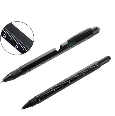 China 2Pcs Promotional Multi Tool Pen Set with LED/Phillips Light and Flat Head Screwdriver/Stylus Pen Aluminum Pen Tool Touch Screen for sale