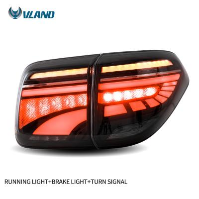 China Automobile Lamp VLAND Wholesales LED Tail Light Sequential Turn Signal Rear Lights Auto Tail Lamp 2012-2019 For NISSAN PATROL Car Taillights for sale