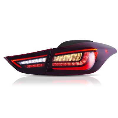 China Modified Autolamp VLAND 2012-UP Fifth Generation LED Rear Lights Avante xd Facelift Rear Tail Lamp Sequential Tail Light For Hyundai Elantra for sale