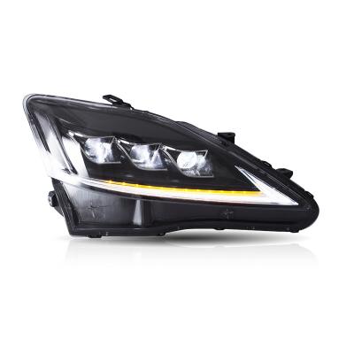 China PC+ABS VLAND Wholesale LED Headlight Heads Light 2th GEN XE20 IS Lamp 220d/F 300 350 2006-2012 Sequential For Lexus IS250 for sale