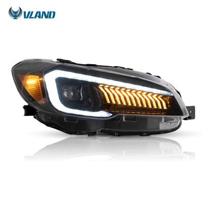 China PC+ABS VLAND New Full LED Headlights With DRL Head Light Sequential And Welcome Breathing Lamp 2015-UP For Subaru Impreza WRX VA STI for sale