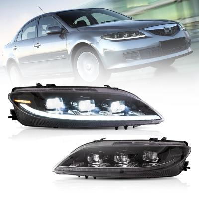 China Factory Wholesale Sales of VLAND Automotive Led Headlight Start Animation DRL 2007 2009 2014 Head GG1 Full LED 2003-2015 Lamp Headlights For Mazda 6 for sale