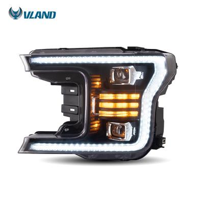 China Full LED Lobo Front Lamp Headlights Car Head Light Assembly 2018 ABS+PP VLAND 2019 2020 Factory Beacon Lights For Ford F150 F 150 for sale