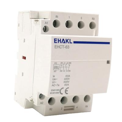 China Motor Control EHCT Household Low Voltage Magnetic Contactor AC 220V Modular Contactor for sale