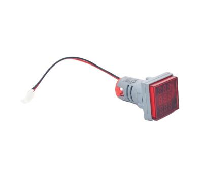 China Industrial Control Equipment Digital Voltage Amp Hz Signal Light 22mm LED Display Signal Lamp for sale