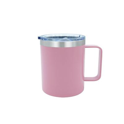 China PORTABLE Eco Friendly Durable Powder Coating Coffee Tea Travel Mug With Handle for sale