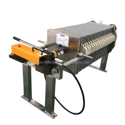 China Solid Liquid Separation And Frame Stainless Steel Plate Filter Press for sale