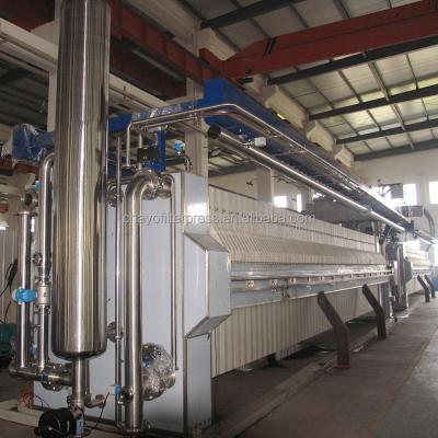 China Fully Automatic Hotels Stainless Steel Membrane Mash Filter Press For 2-9 Ton Malt Equivalent Per Brew for sale