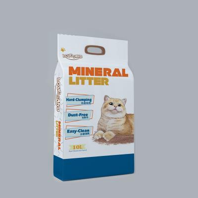 China Sustainable Emily Pets Natural Purple Sand Bentonite Eco-Friendly Dustproof Mineral Cat Litter for sale