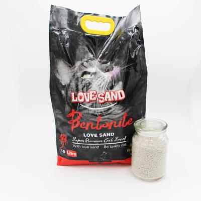 China Sustainable Pet Cleaner Scented Clumped Cat Toilet Bentonite Sand for sale