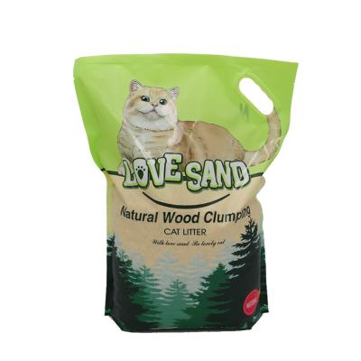 China Sustainable Emily Pets OEM Wood Pellet China Factory Supply For Cat Clumping Pine Wood Cat Garbage for sale