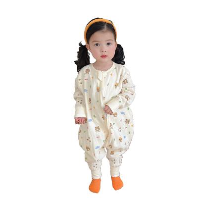 China Breathable High quality super soft spring and autumn Split legs Sleepsack pure cotton baby anti-kick quilt Children sleeping bags for sale