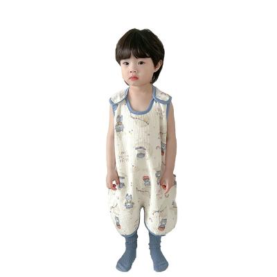 China Breathable Soft muslin Baby Sleeping Bag Organic Cotton summer baby sleep sack Wholesale Bamboo Breathable OEM muslin toddler sleep bag for sale