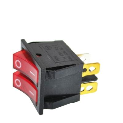 China XLJ Kcd4 2 Pole 16a 250v AC T125 115n 4 Way Multi Fireplace Dpdt Dpdt Double Rocker Switch T125 Electrical for sale