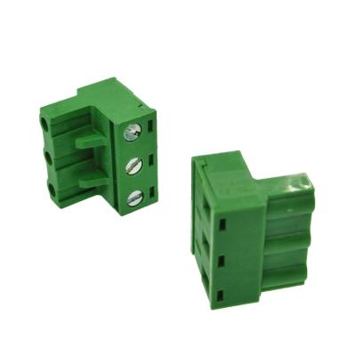 China Pluggable Type Green 3.81 5.0 5.08 P 5.08 P PCB Terminal Connector Screw PCB Terminal Block Terminal Block Connectors Copper Color Green 3.81 5.0 for sale