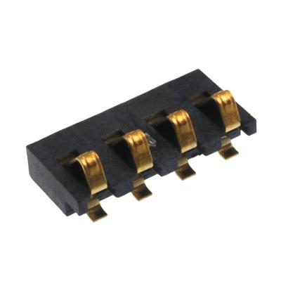 China Board To Board XLJ 2.5PH Battery Connector Plate Socket PCB Mount SMT 2.0mm Size Golder 4 Pin Male Mobile Battery Connector for sale