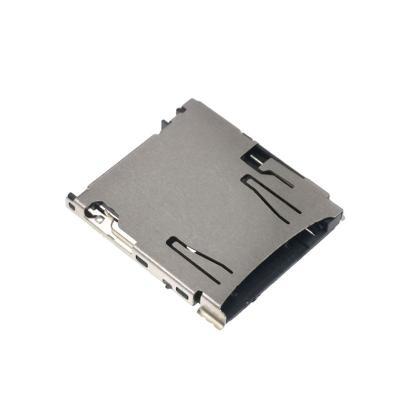 China PCB XLJ Connector 10pin Tf Push Push Memory Card Small Mini Sd Card Connector for sale