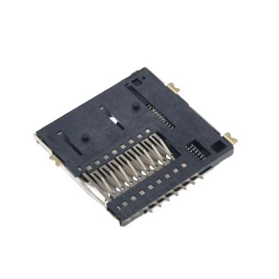 China PCB XLJ Tf Card Connector SD H=1.4 SD Tf Card Reader Socket Connector Adapter SD Memory Card Connector for sale