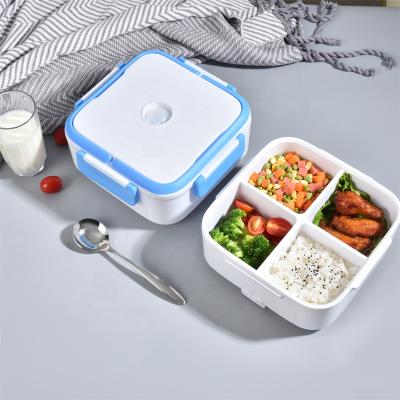 China 2021 New 60W 110V Household Electric Bowl Portable Heated Food Warmer Storage Container Car Plug In Heated Bowl for sale