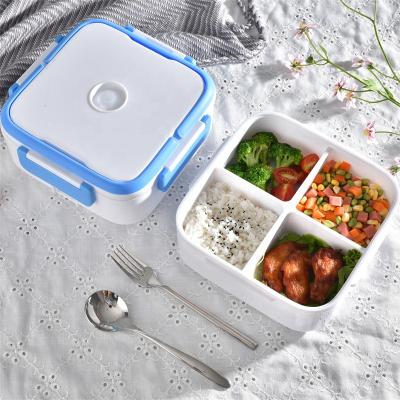 China Hotel/Office Food Heater Electric Heating Thermal Bowl 220V 12V Plastic Portable Car Container/NEW Fast Food 4Layer Home/Office/School Food Grade YUYANG for sale