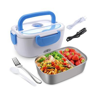 China New Household Portable Heating 220V/12V Electric Lunch Box Bento Box For Kids 4 Loops Food Grade Tableware for sale