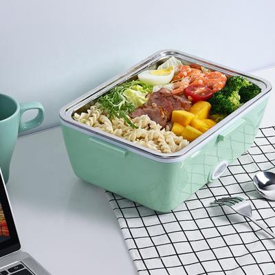 China YUYANG 2IN1 1.8L 110V 220V 12V Portable Self Heating Electric Food Warmer Bowl for Car and Home for sale