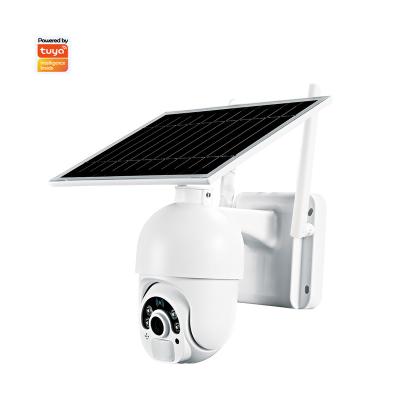 China Human motion wifi tracking solar ptz 1080p or 4g dome outdoor camera security camera and nvr wireless network camera for sale