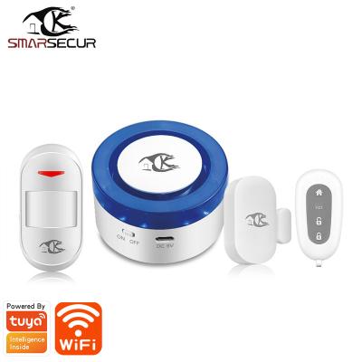 China Hot Selling Shenzhen Siren Slot {Manufacturer} Google Home Alexa Siren Voice Control WiFi Tuya Wireless Loud Security Alarm for sale