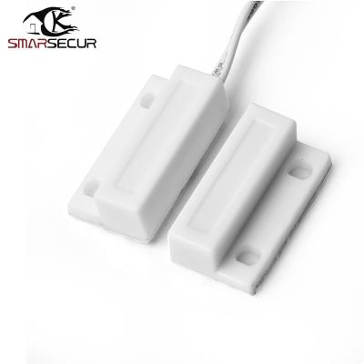 China Slot Maker Door Window Sensor MC38 Magnetic Contact OR Home Cheap PSTN Wire Normally Closed Cable Normally Closed Alarm System for sale