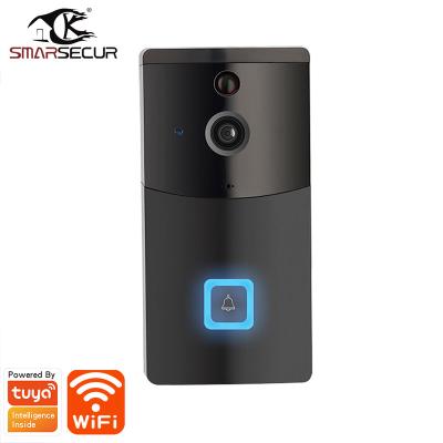 China ABS Plastic Home Wifi Video Doorbell Google Smart Cameras {Manufacturer} 1080P Tuya and Alexa for sale