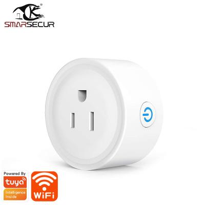 China Wifi Outlet Smart Mini Socket WiFi Outlet {Manufacturer} Tuya with Alexa and Google Home Plug Remote Control Smart Plug for sale