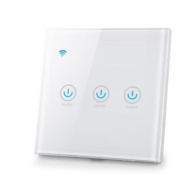 China Multipurpose Zigbee Home System Smart Appliances 3 No Neutral Strip In Wall Switches Smart Touch Power Switch for sale