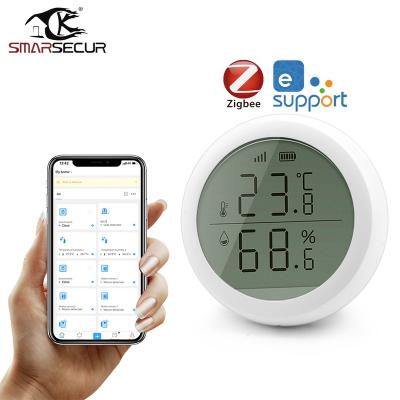 China ABS Manufacturer Zigbee eWelink Temperature Humidity Meter and Humidity Sensor LCD Display Temperature for sale