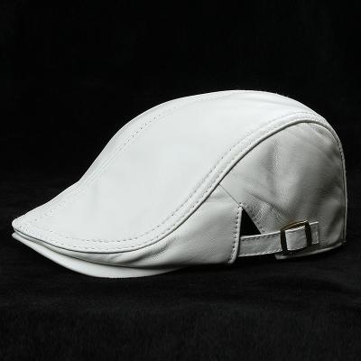 China High Quality Custom Plain Peaked Hat Mens Womens White Winter Thin Berets / Womens Red Thin Berets for sale