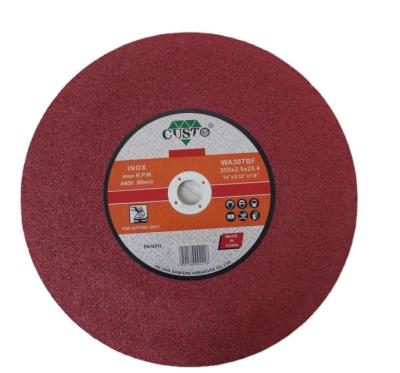 China Alunimium oxide cut off wheels for stationary machines 41With a red color 1net superior durability ultra-high cutting speed cutting wheels for sale