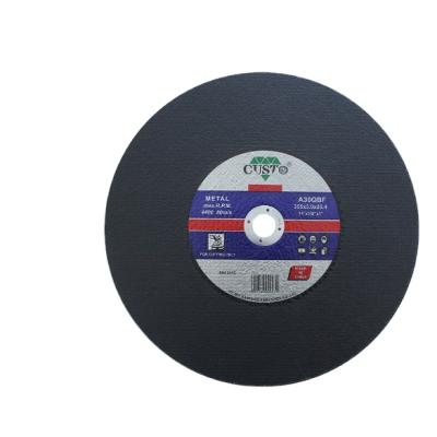 China Resin Bonded Fiber Reinforced Fin Disc Cut Light Grinding High Quality Cutting 14 Inch Cutting Disc 355*3*25.4mm for sale