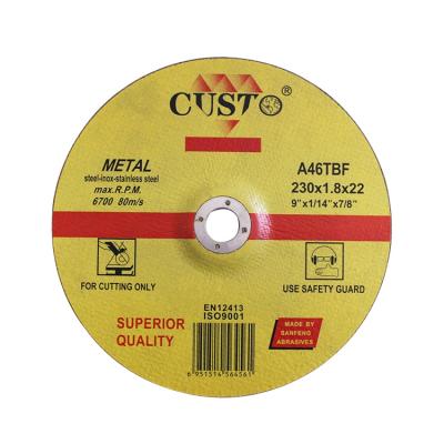 China Cheap Alunimium Oxide Factory T42 Cutting Wheel For Metal ,china recessed cemtre abrasive disc with free sample for sale