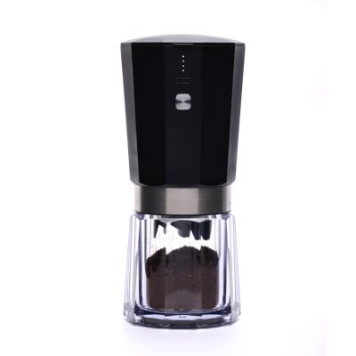 China PORTABLE Hot Coffee Grinder Coffee Steel Burr Maker Portable Electric Coffee Bean Grinder for sale