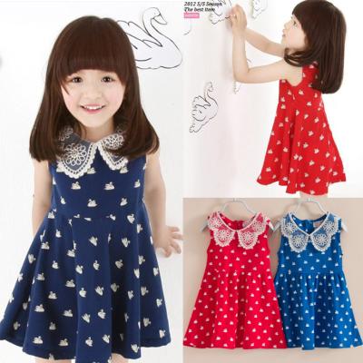 China Wholesale Yiwu boutique breathable clothing dresses kids cotton dress dress for girls for sale