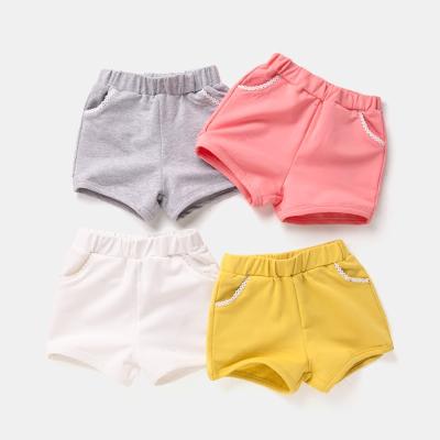 China Wholesale Anti-wrinkle Children's Boutique Clothing Cotton Cloth Running Shorts for sale