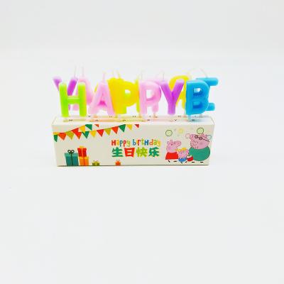 China Wholesale Birthdays Rainbow Letter Candle Cake Candles For Birthday Factory Supply for sale