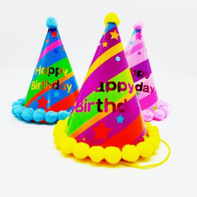 China Top Quality Various Colors Portable Dobby Ladies Party Hats Birthday Paper Hat for sale