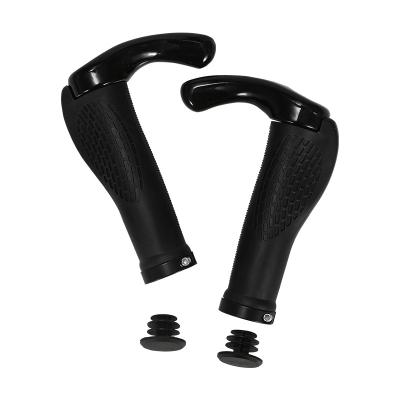 China Ergonomic TPR+PP+Aluminum Alloy Mountain Bike Bicycle Handlebar Grips for sale