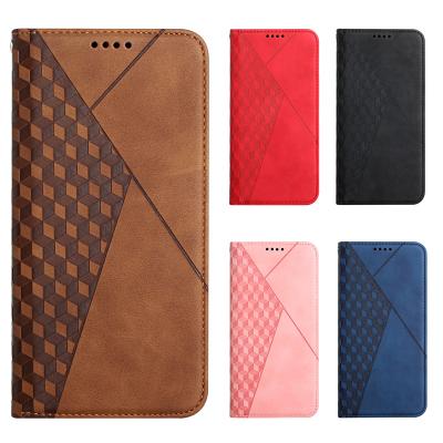 China Comfortable Feeling Wallet Anti-fall Magnetic Hand Phone Leather Case For iPhone 13 pro 12 11 6/7/8 Samsung S21FE S21 ultra S20 plus A22 for sale